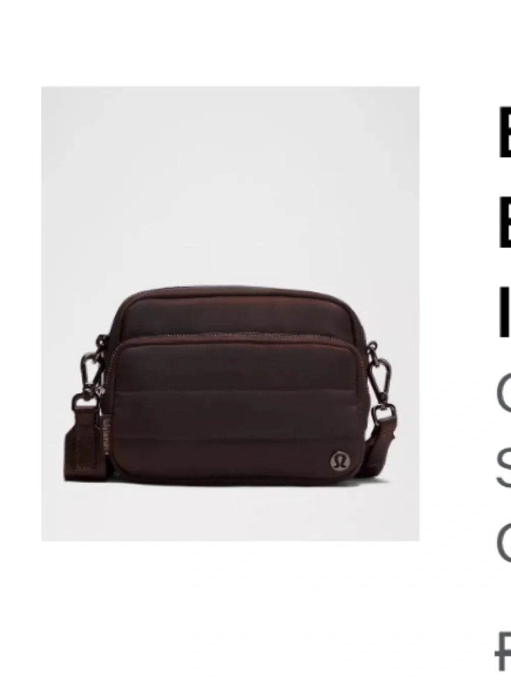 lululemon athletica Everywhere Crossbody Bag in Heathered Espresso